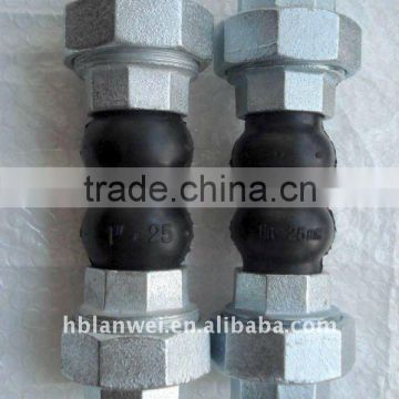 Double Sphere Screwed Rubber Expansion Joint union connected