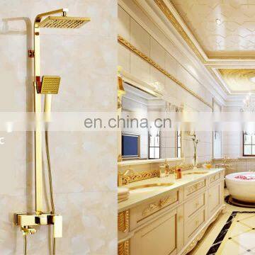 8inch Luxury gold Bathroom rain shower head ceiling mounted shower head
