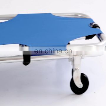 cheap patient transport portable emergency 2 fold stretchers for ambulance with bag