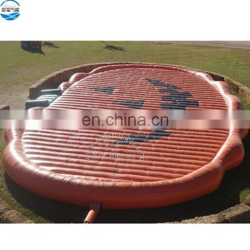 Halloween Use Large Giant inflatable pumpkin bounce pad/ inflatable jumping pad bouncer/ jump pillow