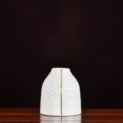 European Simple Light Luxury Large White Ceramic Plant Vase For Home TV Bench Decor