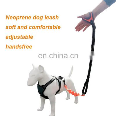 New fashion factory price neoprene soft and comfortable and adjustable  reflective safety dog leash
