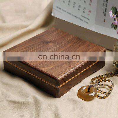 Wholesale high-end custom walnut Jade wooden jewelry gift storage box