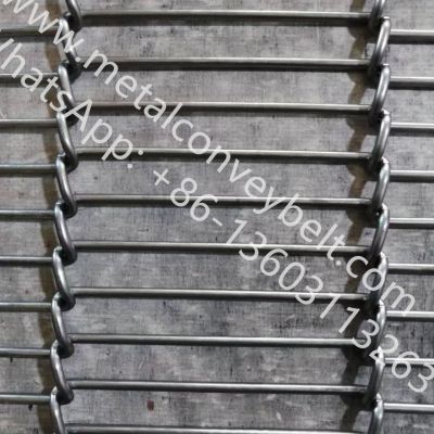 Easy install flat flex sus304 stainless steel wire balanced weave conveyor belt transport mesh belt for bakery machinery