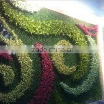 2014 fabric material artificial grass garden wall plants artificial cheap vertical grass for walls decor