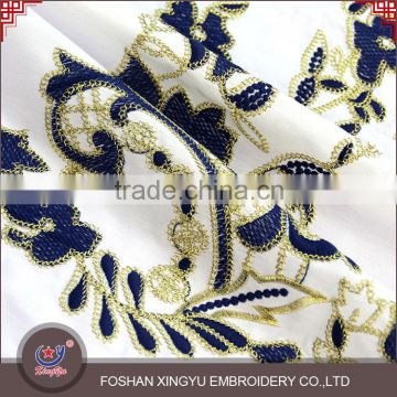 High quality new fashionable custom 130cm chemical guipure lace cotton fabric for exhibition