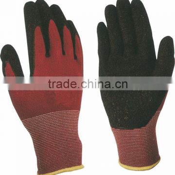 knit latex coated cotton gloves manufacturer in china