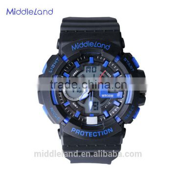2015 Popular Cheap MIDDLELAND Digital Sport Style PLASTIC Wristband Watch Colorful Watch For Wholesale