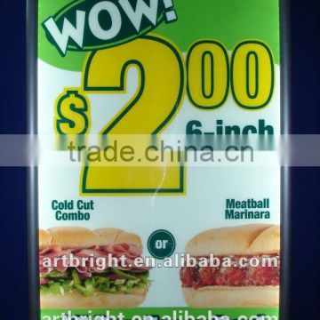 Advertising LED extreme thin light box (with snap frame)