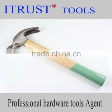 green Wooden Handle american Claw Hammer HM1058