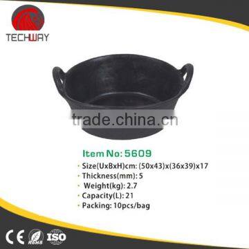 rubber tank/barrel/container with 4 handles incorporated