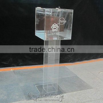 2016 Transparent standing donation boxes for sale