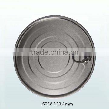 Aluminum 603# 153.4mm Peel Off Full Aperture Easy Open End Cap