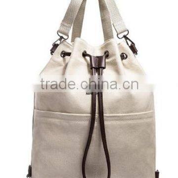 New style canvas drawstring bag backpack