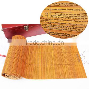 Chinese culture love ustom vintage bamboo slips