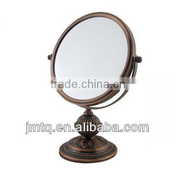 8 inch double side round antique carved mirrors