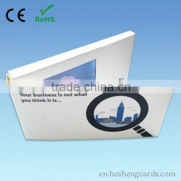 Top quality 2.4 inch lcd brochure video business card lcd video greeting card