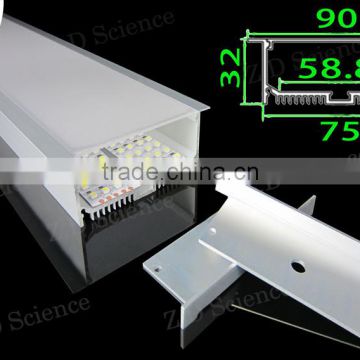 Wall Mounting Aluminum LED Profile Extrusion For LED Strip Light