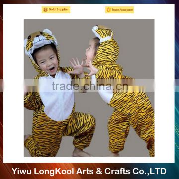 2016 Newest design kids christmas animal costume yellow tiger mascot costume