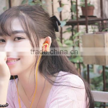 Yellow free sample necklace earphone for xiaomi