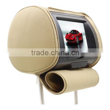 7inch/9inch Car headrest monitor with pillow and zipper