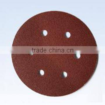 Red hook and loop abrasive disc