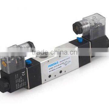 Pneumatic 5 ways/ Two Coil Solenoid Valve