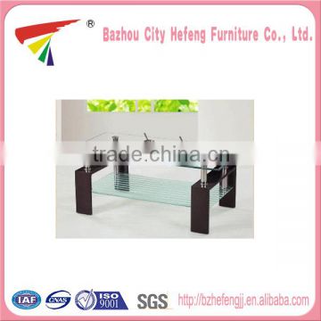 China manufacturer fashion hot bent glass coffee table