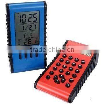 2 in 1 multifunctional calendar clock with calculator