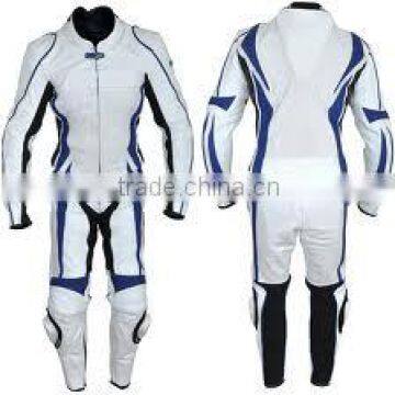 white color motorbike suit