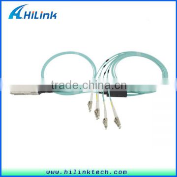 40G QSFP to 8x LC connector Breakout Active Optical Cable