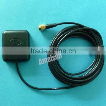car navigation Antenna SMA Female Connector Magnetic Mount RG174 3M cable 5dBi glonass mtk6589 cell phone internal gps antenna
