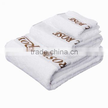 Plain Dyed embrodery terry cotton towel