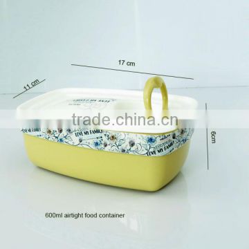 2014 hot eco friendly rectangular plastic food container