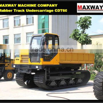Palm Dumping Carrier Truck for Sale, Sugarcane Dumping Carriage , Wetland Crawler Dumping Truck, CE / ISO / SGS , Model: CDT60