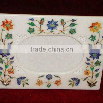 Inlay Marble Pietra Dura Decorative Picture Frame