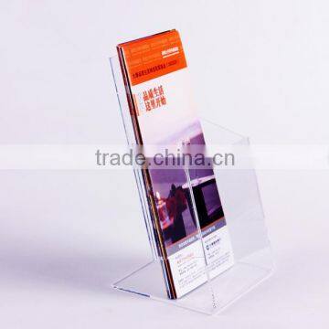 clear acrylic display table brochure stand holder