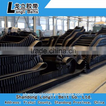 High quality cleat rubber conveyor belt with sidewall and cleat