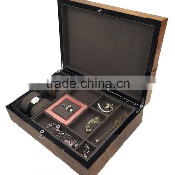 Women jewelry collection box made by wooden accept customized order
