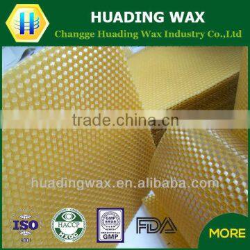 Brood hive used pure yellow beeswax comb foundation