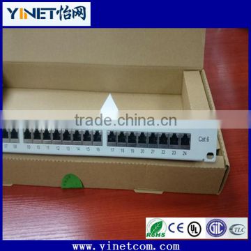 Competitive price 24-Port Cat6 shielded network patch panel