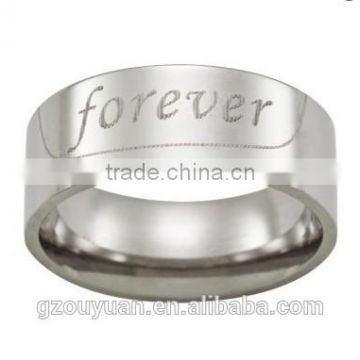 2015 forever stainless steel ring,silver stainless steel ring