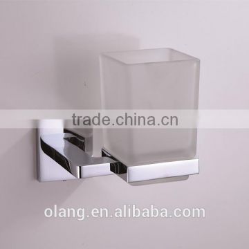 bathroom single tumbler holder with glass