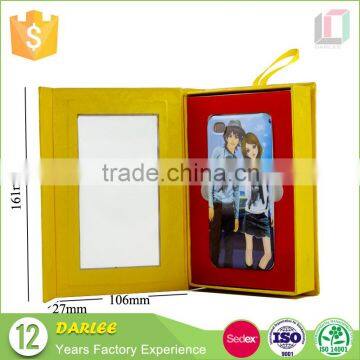 Alibaba china good quality unique book shape magnetic closure paper boutique boxes for cell phone case