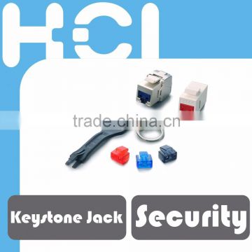 RJ45 Security Port Lock with Removal Tool for Keystone Jack