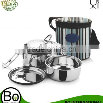 Stainless Steel 2 Or 3 Boxes Tiffin Sets