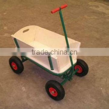 4 wheels wooden kids garden tool cart TC1812M