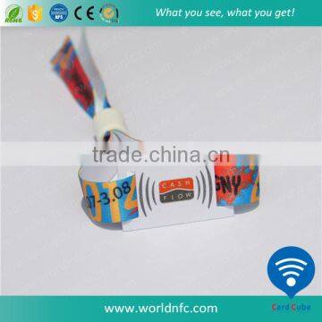 13.56MHz MF 1K RFID Nylon Wristband