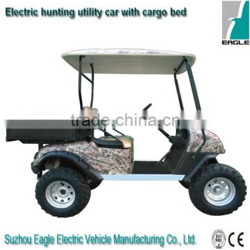 Electric hunting vehicle,2 seats with cargo bed, off road, CE approved
