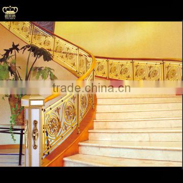 Luxury Aluminum Handrails Staircase Balustrade for Hotel Villa